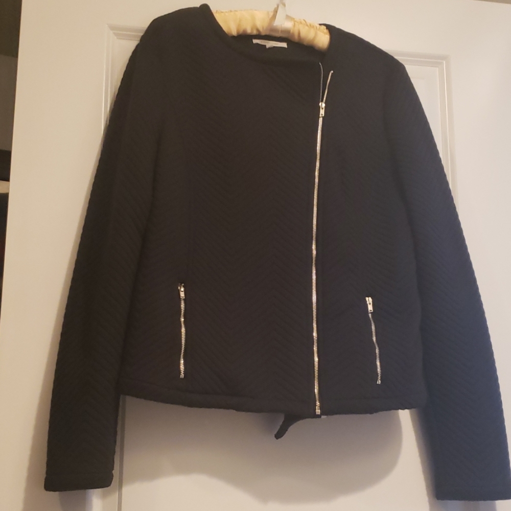 41Hawthorn Petite sz XL quilted black moto jacket